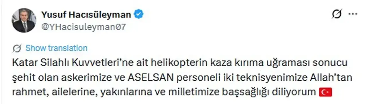 Antalya Tek Yürek: Katar Şehitlerimiz İçin Taziye Mesajları 2